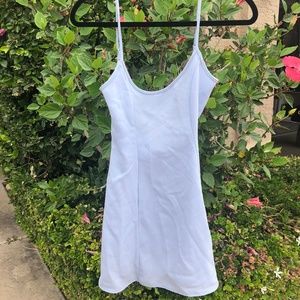 Tobi Baby Blue Open Back Spaghetti Strap Dress